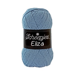 Scheepjes Eliza DK Weight Blue Yarn 100g - 216 Cornflower