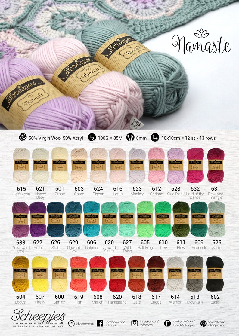 Scheepjes Namaste Black Soft and Chunky Yarn 602 Eagle