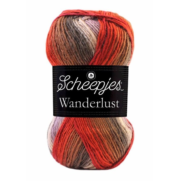 Scheepjes Wanderlust Rainbow Filato cambio colore acrilico 100g - Reykjavik 461