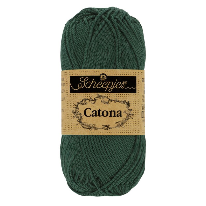 Scheepjes Catona 100% Mercerized Cotton Yarn - 50g Ball (Fingering Weight), 109 Colors