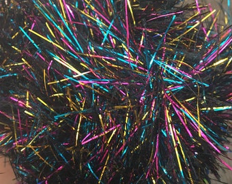 King Cole Tinsel Chunky Rainbow Sparkly Festive Glitter Yarn 50g - 3470 Circus