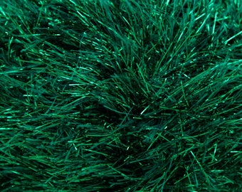 King Cole Tinsel Chunky Green Sparkly Festive Glitter Yarn 50g - 216  Emerald