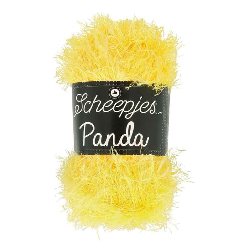 Scheepjes Panda Yellow Furry Amigurumi Yarn 50g 586