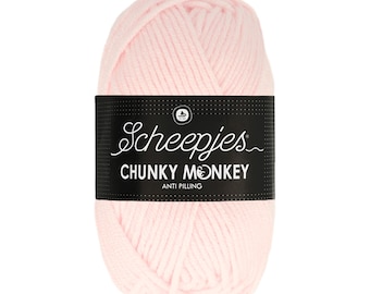 Scheepjes Chunky Monkey Pink Yarn 100g  - 1240 - Baby Pink