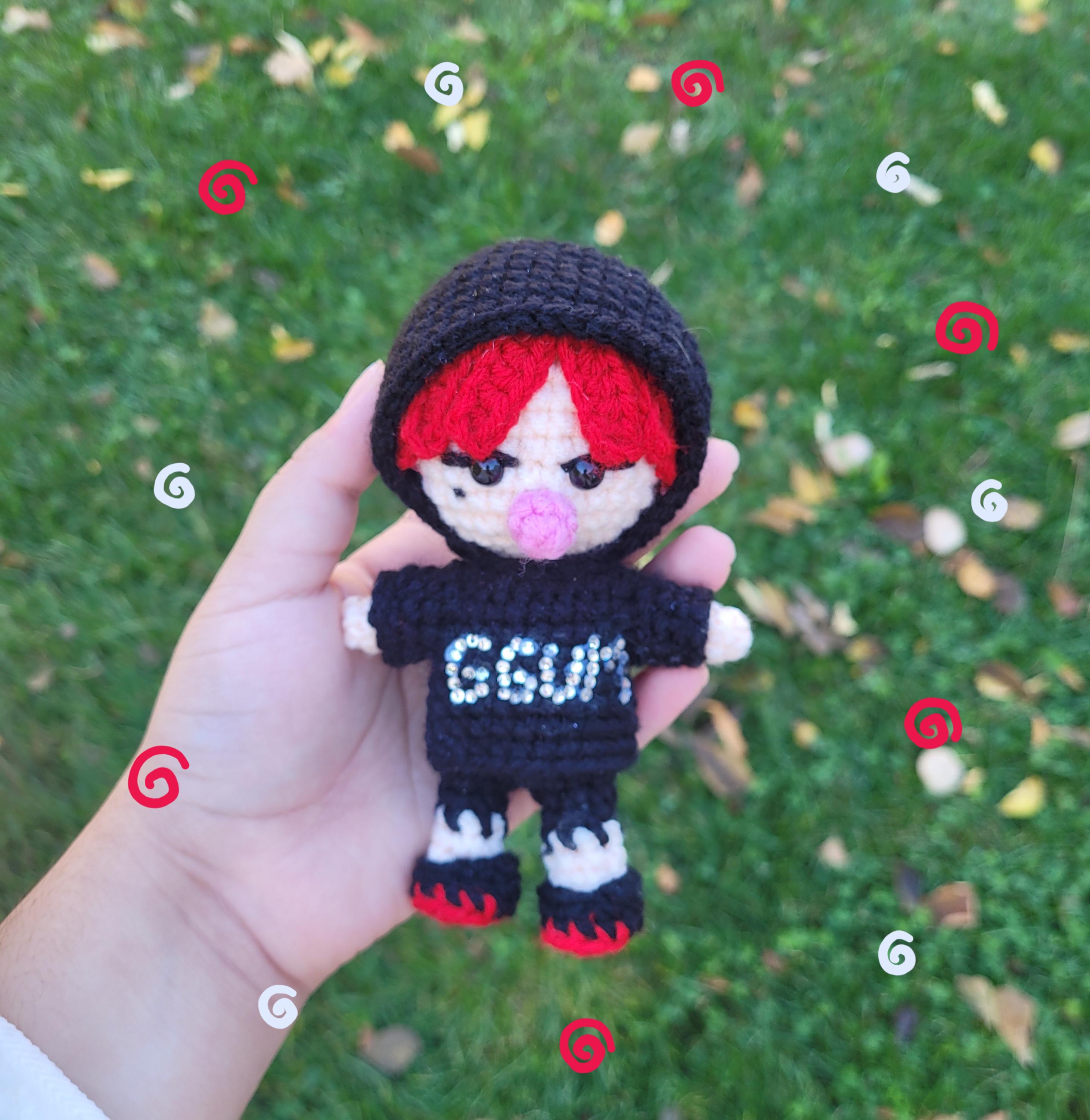 TXT ヨンジュン ggum ドール TXT Yeonjun GGUM Crochet Doll (made to Order) - Etsy