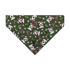 Pet Bandana - Dogs Candy Canes