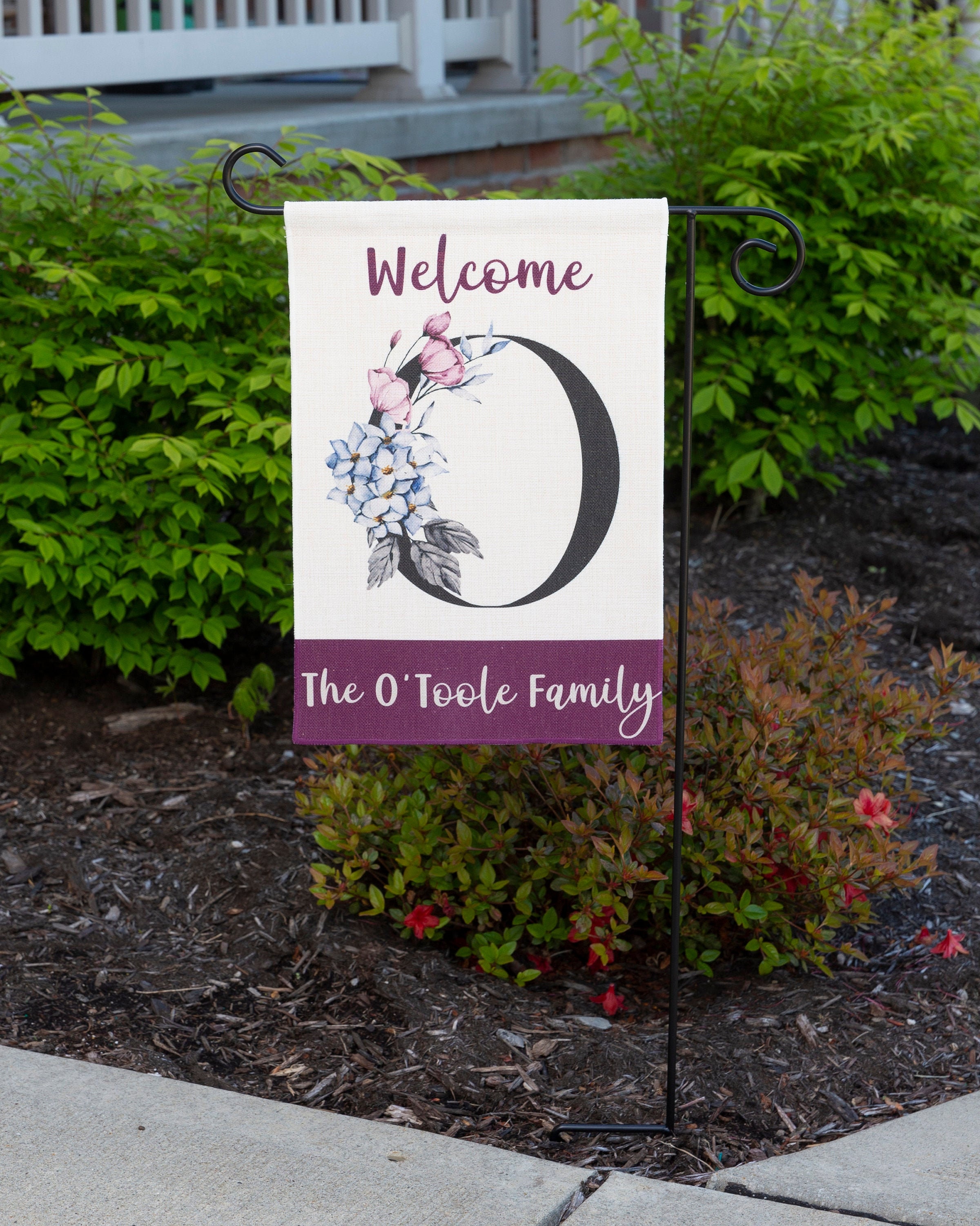 Garten-Flagge personalisierte Monogramm-Kollektion | Etsy