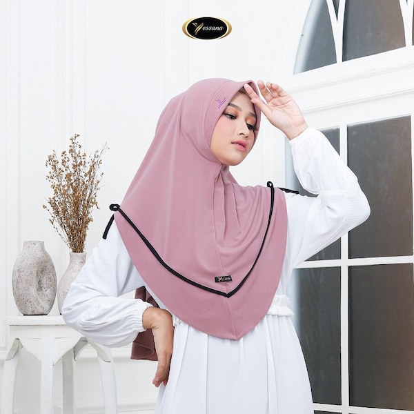 Premium Jersey Hijab bergo Pepita By Yessana for muslim