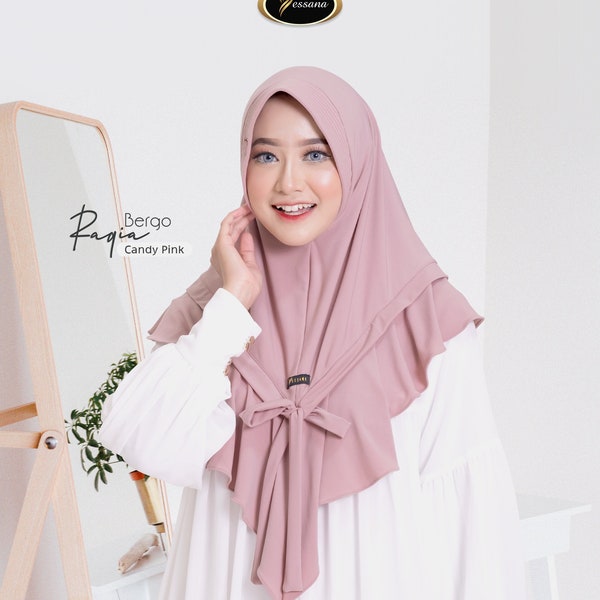 Bergo Raqia By Yessana , gift for women moslem Instan hijab headwrap