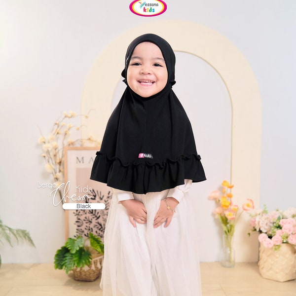 Children hijab Bergo Chesa By Yessana , Funny baby girl hijab, Baby gift Headscarf  Model Newborn 0 Month-5 Years,