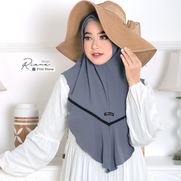 Jersey Hijab Instan shawl for women Bergo Riana By Yessana