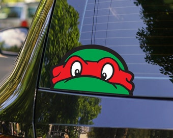 Teenage Mutant Ninja Turtles TMNT Sticker Pack 4 Car Window Peeker Decal Laptop Stickers