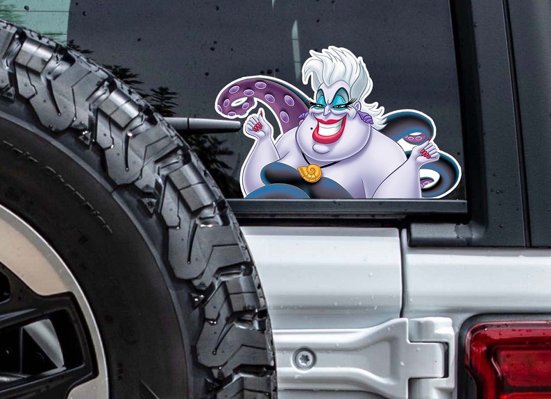 Disney's Villains Ursula Car Decal Iphone Android Laptop Etsy