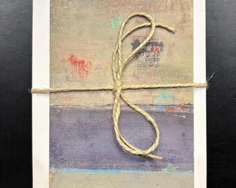 Original Art Card on Luxurious Linen Paper, Blank Inside, Envelope Included