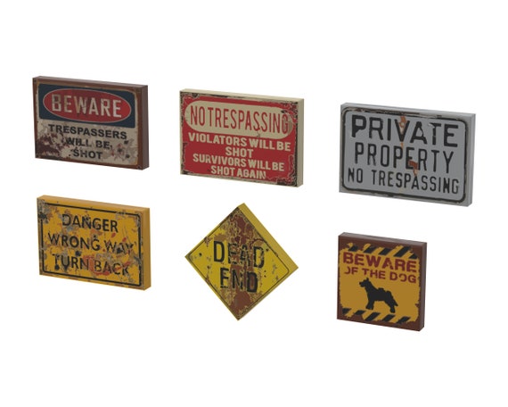 Printed Tiles No Trespassing Pack Israel