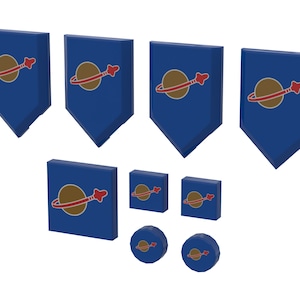 Printed Tiles - Classic Space pack 4