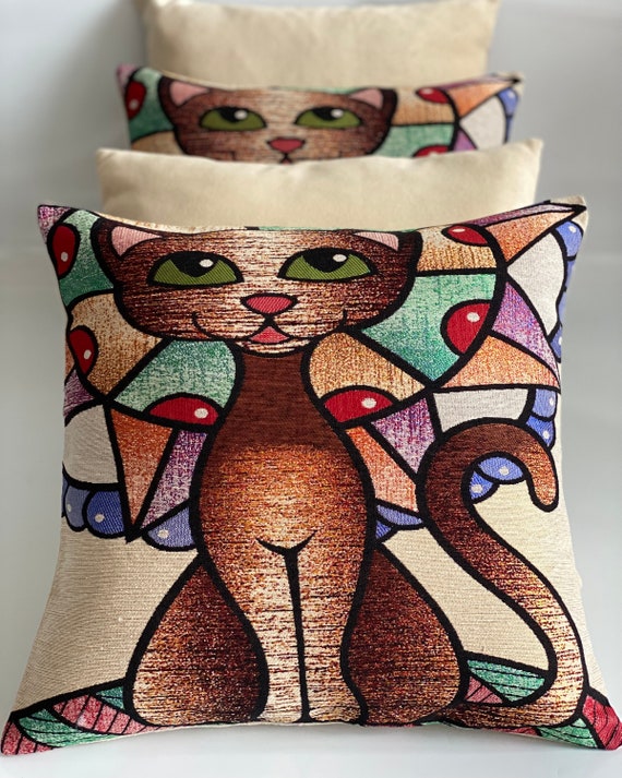 Surrealist Design Cushion Cover Abstract Decorative Pillow Sofa Armchair Cushion Cover Pillow Cover 16.5 x17 Woven Throw Pillow Art Etsy