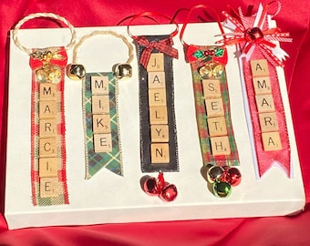 Scrabble Ornaments | Etsy