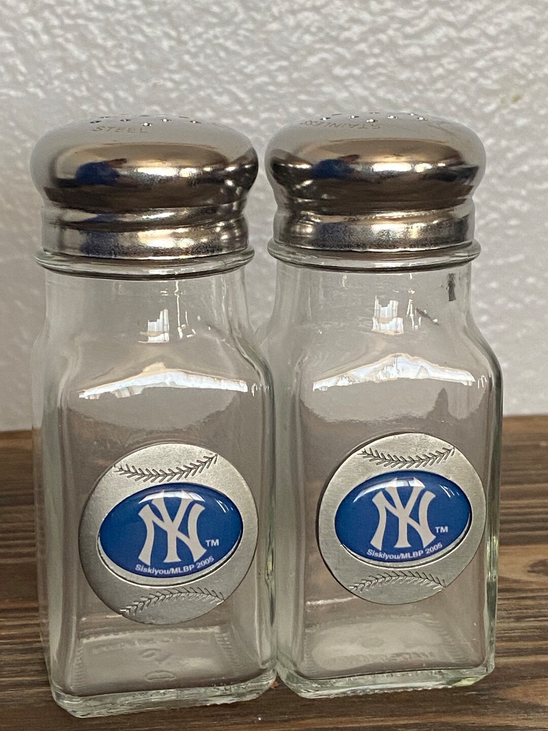 New York Yankees Salt and Pepper Shakers Etsy