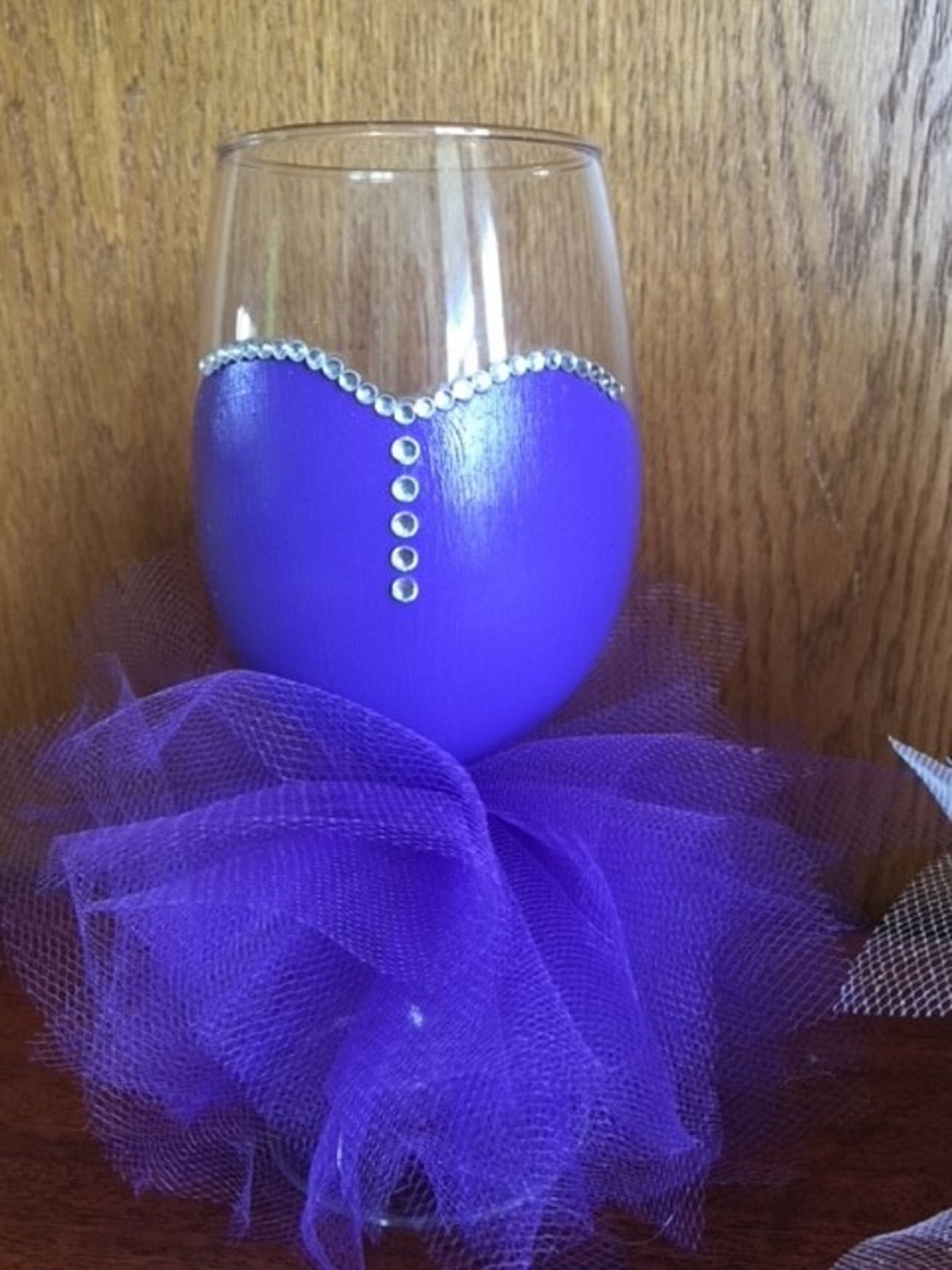 Hand Painted Wine Glasses Etsy