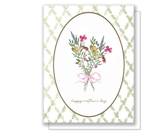 Mother's Day Greeting Card | Garden Flowers Card | Garden Party | Garden Trellis | Happy Mother's Day | Flower for Mom