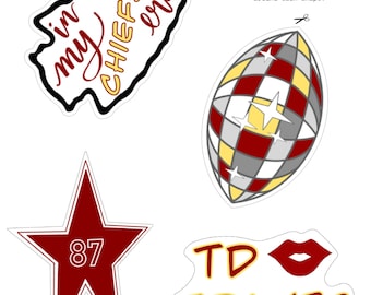 Football Party Decor | Print at Home Chiefs Football Party Printables | Chiefs Party Supply | Kansas City | DIY Party Supply | Digital