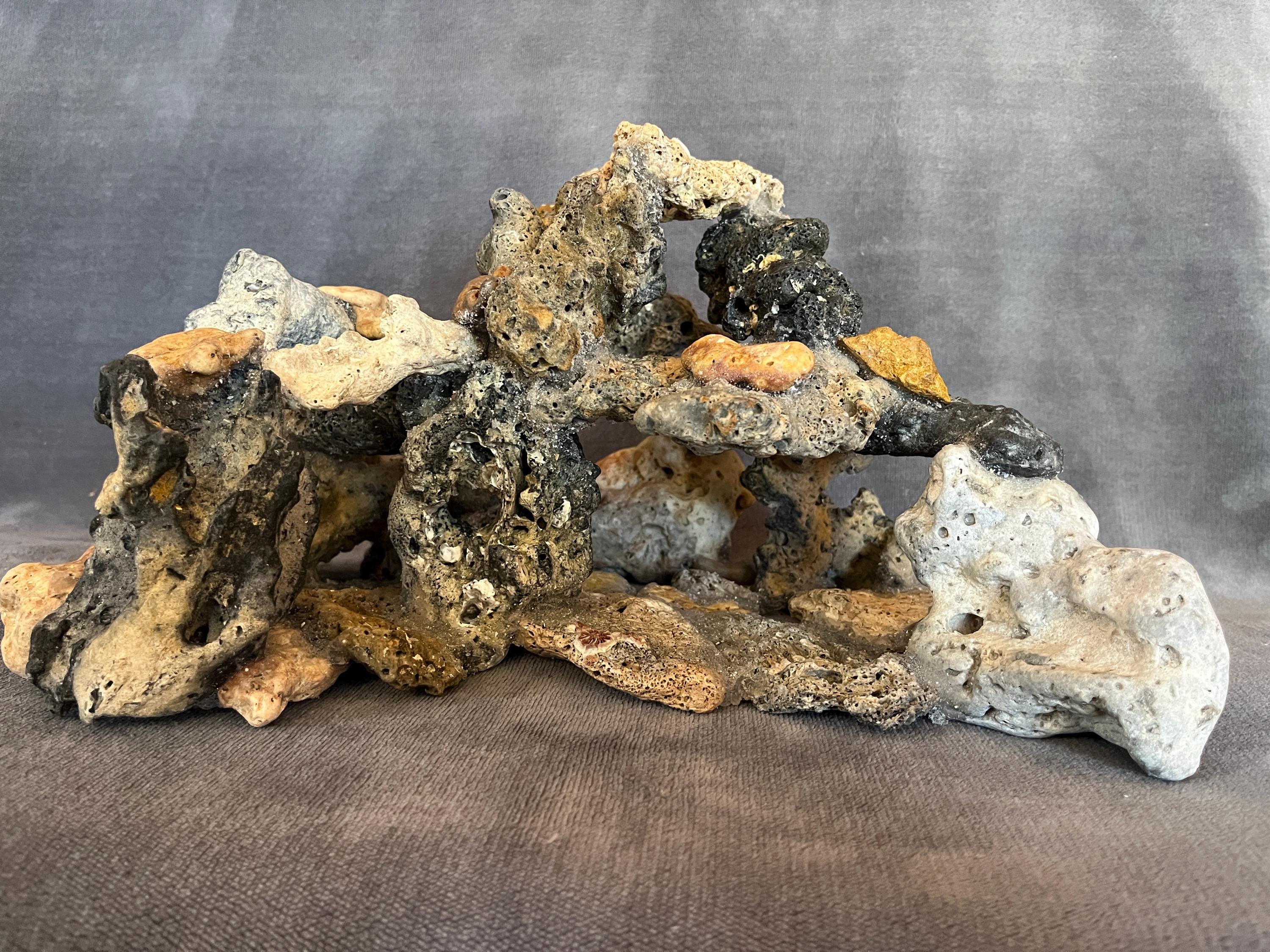 Natural Lava Rock Aquarium Cave: Fish Tank Stone Reef Decor - Etsy