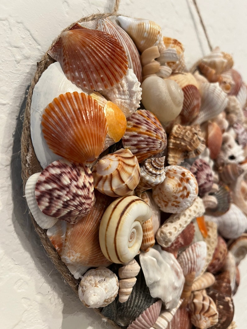 Holiday Gift Ideas-Wall Art-Heart Shell Art-Heart Of Shells-Beach Decor-Home Decor-Bathroom Decor-Kid's Bedroom-House Warmer-Valentines Day image 6