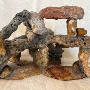 Natural Lava Rock Aquarium Cave: Gulf Coast Stone Reef Decor