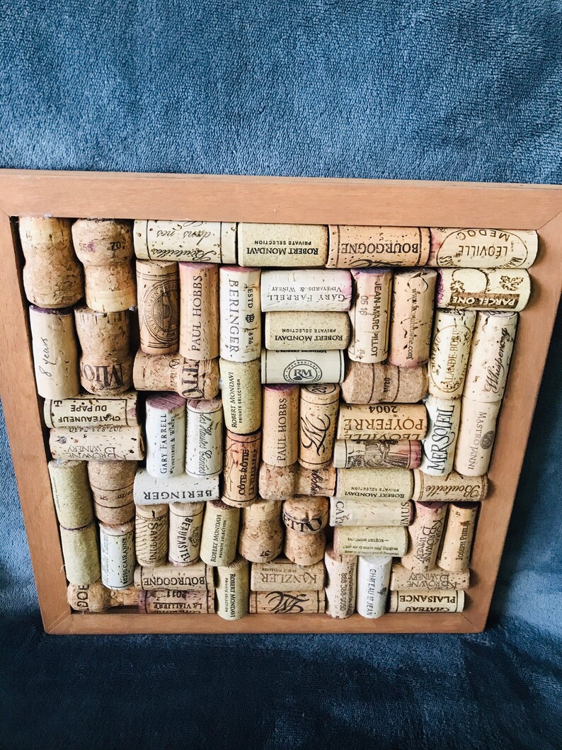 Wine Cork Trivetcork Bulletin Boardcork Wall Artcork Etsy