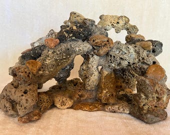 Natural Lava Rock Aquarium Cave: Fish Tank Stone Reef Decor - Etsy