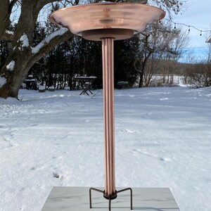 Pure Copper Bird bath With prong