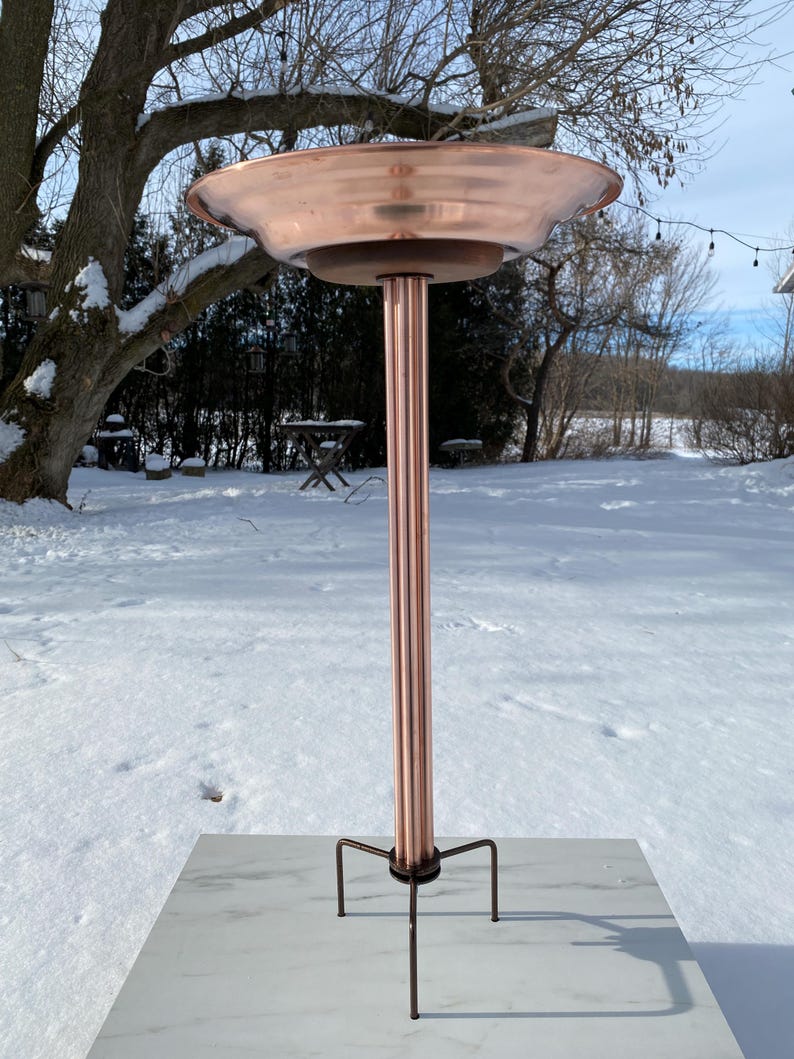 Pure Copper Bird bath With prong