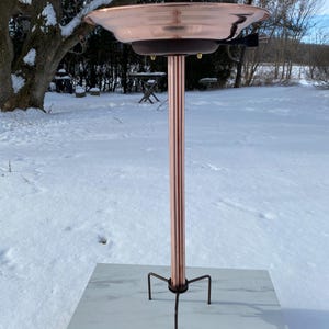 Pure Copper Bird bath With prong +heater