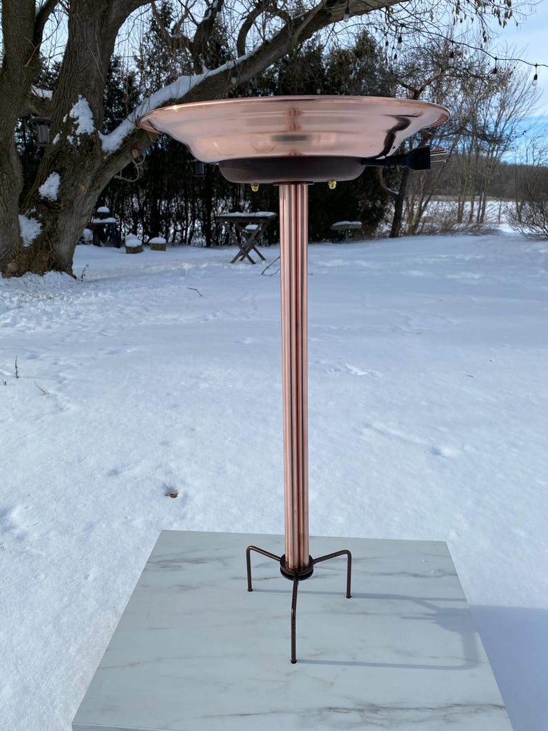 Pure Copper Bird bath With prong +heater