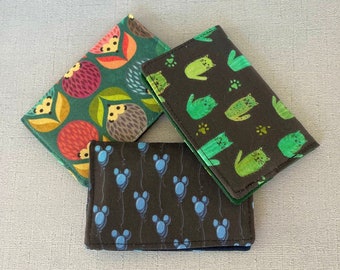 Mini Card Wallet - Ideal für Visitenkarten, Kreditkarten, Kontaktkarten, Loyalität, Geschenkkartenhalter - Schlankes, minimalistisches Taschenformat, niedlicher Druck