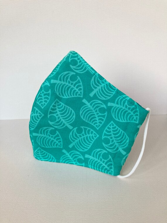 Download Animal Crossing Island Face Mask Teal Cute Nook Print Etsy