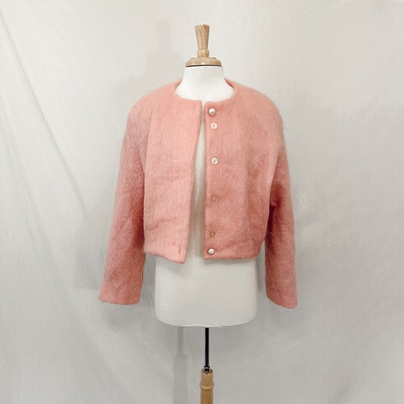 Bubblegum Pink Handmade Fuzzy Jacket - image 1