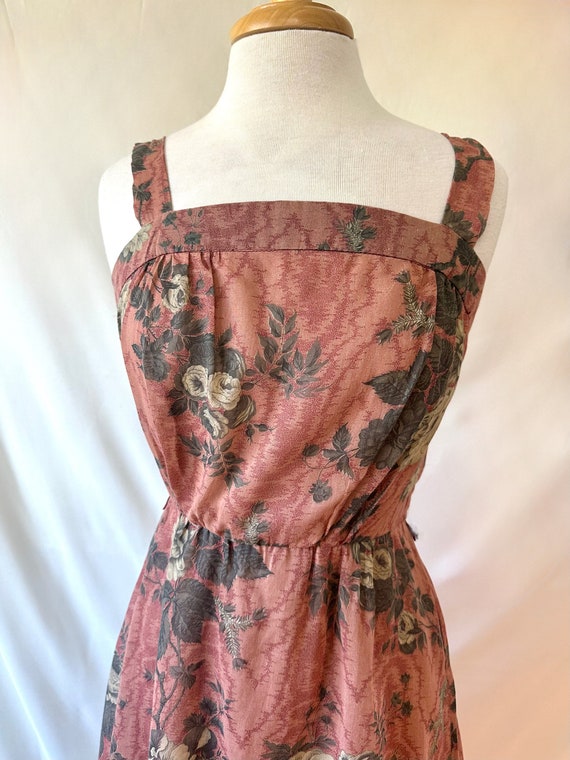 Vintage Two Tiered Purple Rose Dress - image 2