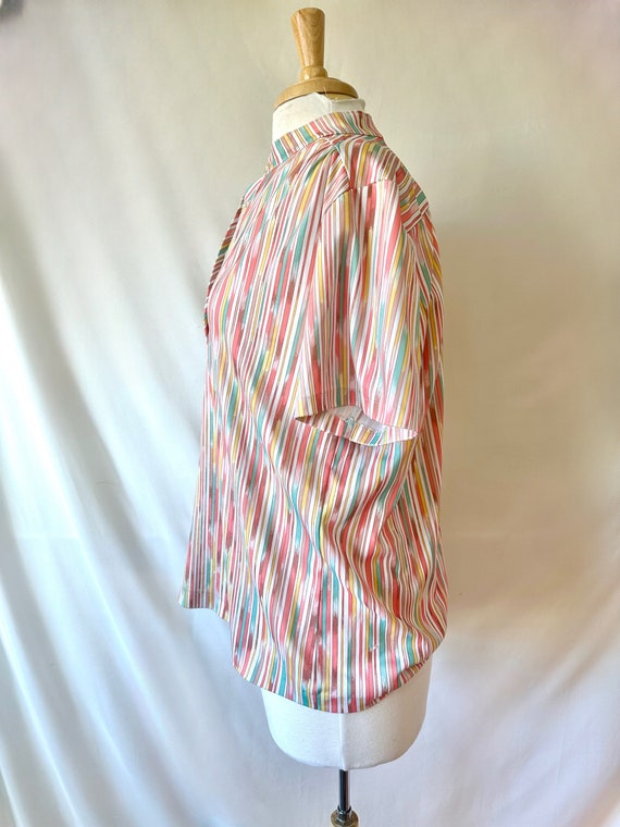 Multicolor Button-Up Collar TShirt - image 4