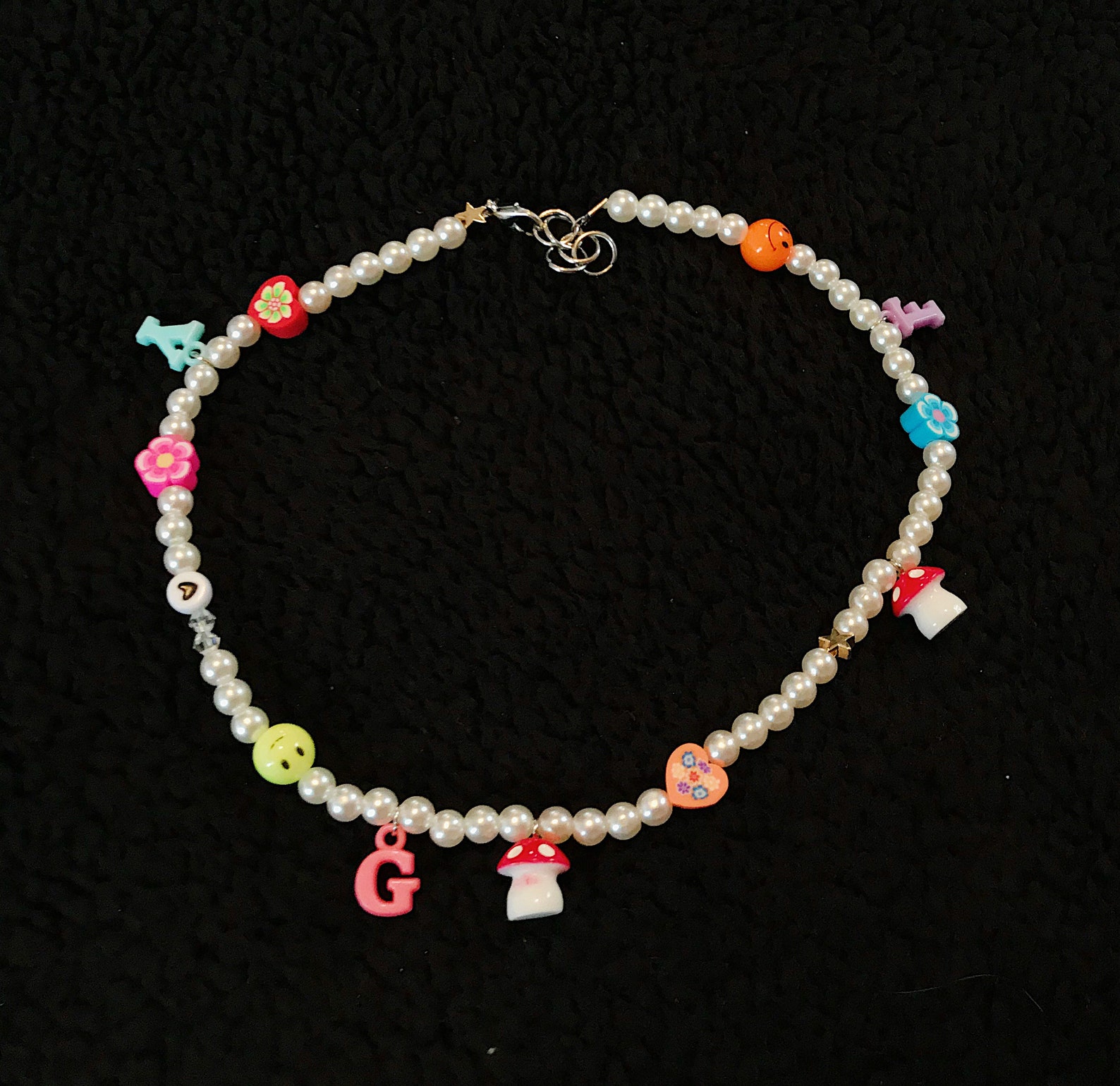 Funky pearl necklace Etsy