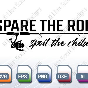 Poupe a haste estrague a criança - desenho vetorial de carretel giratório | Download digital | EPS, SVG, DXF e muito mais!
