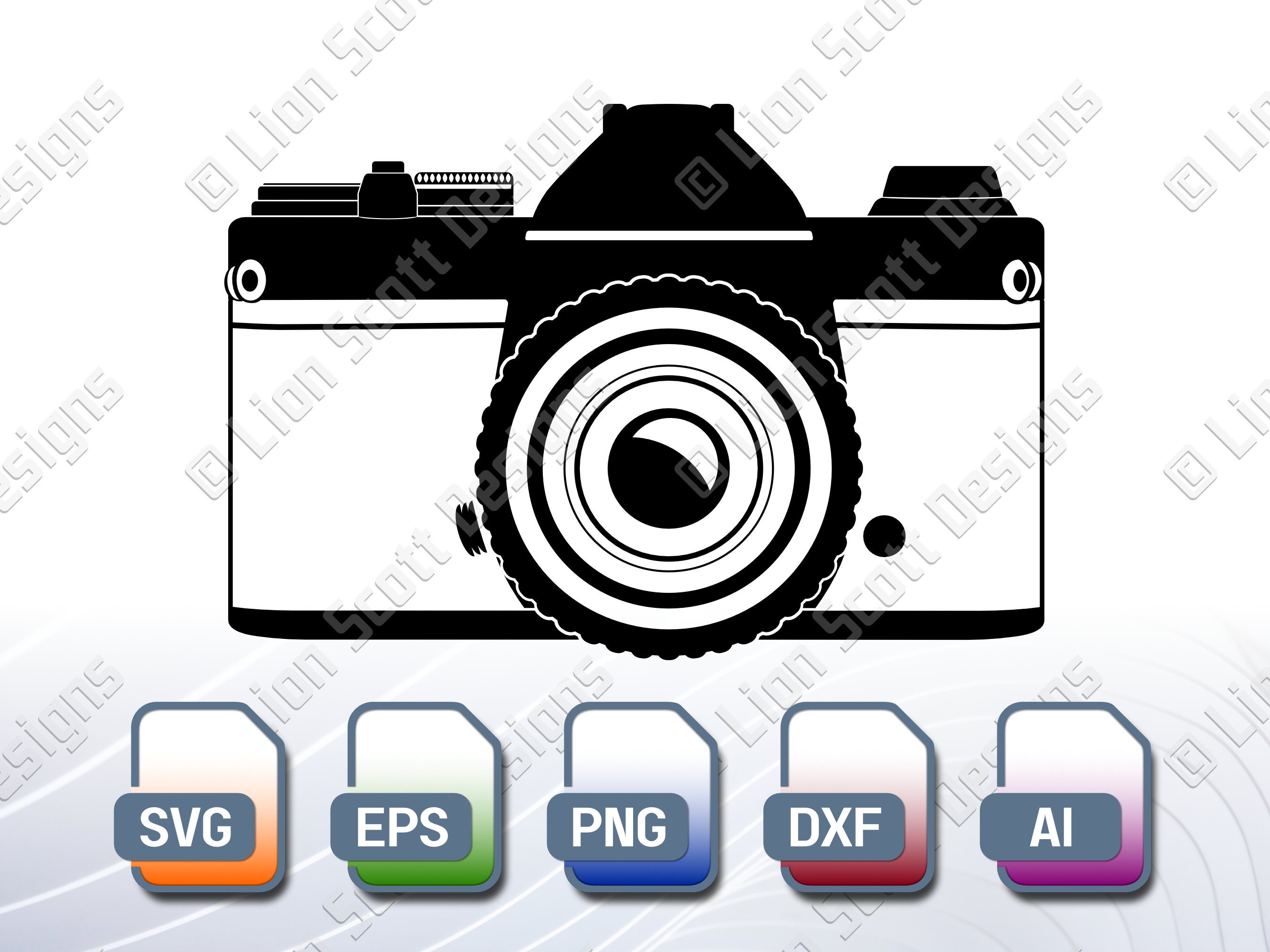 Vintage 35mm Camera Vector Design | Digital Download | EPS, SVG, DXF ...