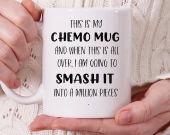 Taza de quimioterapia contra el cáncer, taza de café motivacional contra el cáncer, lucha contra el cáncer, regalos contra el cáncer para amigos y familiares, regalos de quimioterapia para el cónyuge