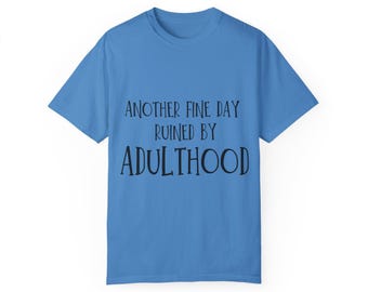 Camiseta gráfica divertida para adultos, camiseta unisex teñida en prenda, regalos para adultos, regalo de cumpleaños número 21, camiseta para hijo e hija, camiseta divertida