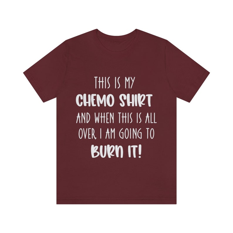 Cancer Chemo T-shirt, Fighting Cancer Motivational Apparel, Unisex Jersey Short Sleeve Tee, Chemotheraphy Gifts for Spouse, Cancer Sucks image 8