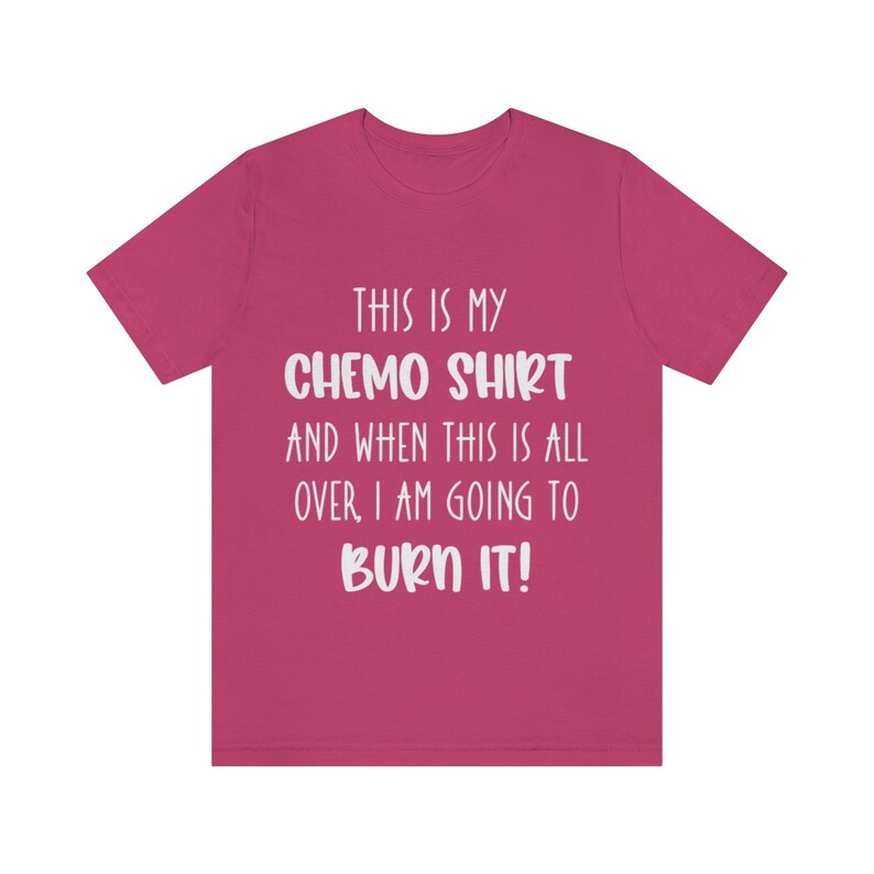Cancer Chemo T-shirt, Fighting Cancer Motivational Apparel, Unisex Jersey Short Sleeve Tee, Chemotheraphy Gifts for Spouse, Cancer Sucks image 3