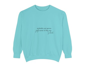 Sudadera navideña divertida con cuello redondo, humor navideño, ropa navideña