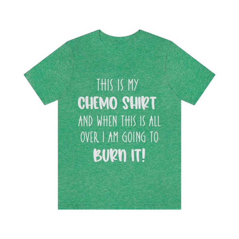 Cancer Chemo T-shirt, Fighting Cancer Motivational Apparel, Unisex Jersey Short Sleeve Tee, Chemotheraphy Gifts for Spouse, Cancer Sucks image 5