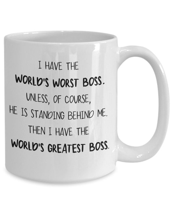 Best Boss Funny Coffee Mug/sarcastic Boss Gift/worlds Best Boss Mug/boss  Appreci
